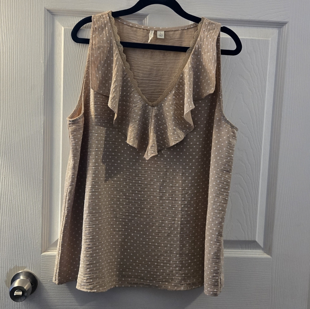 Women's Ruffle Top - Picture 1 of 10